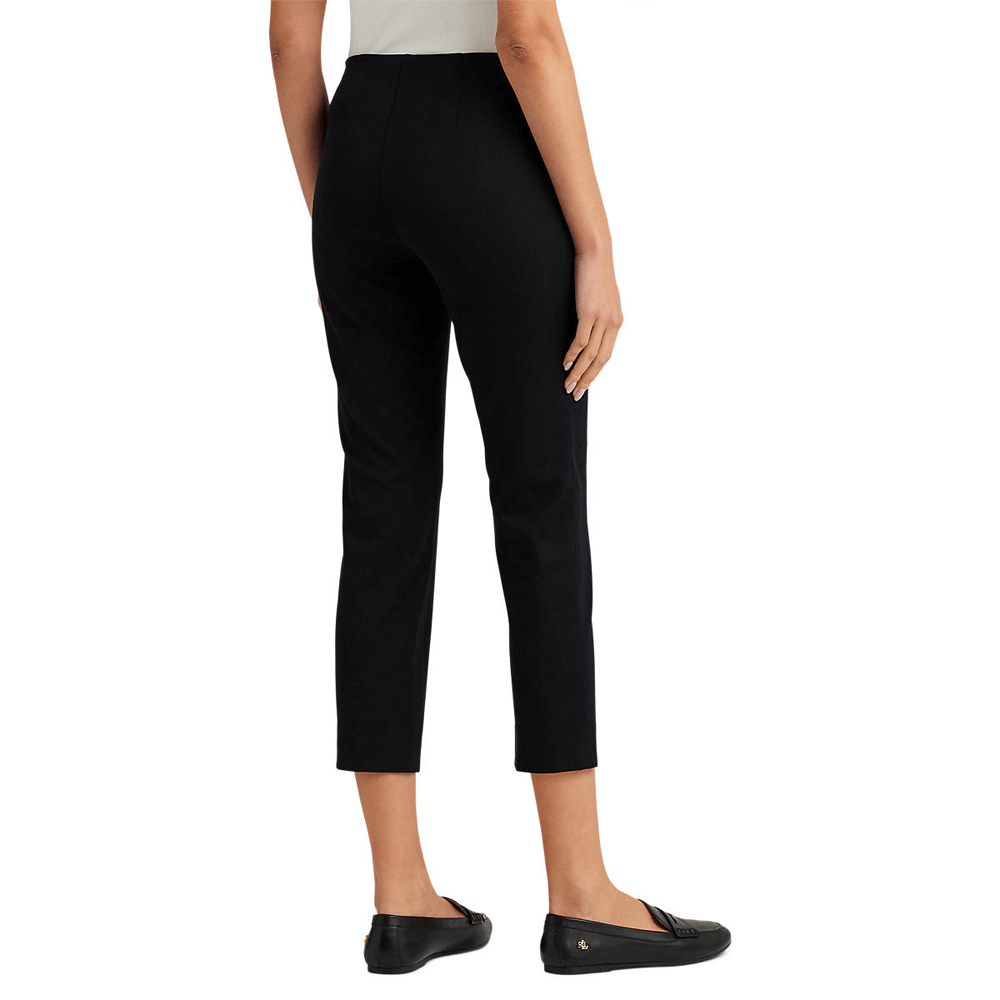 Womens black skinny cropped hot sale trousers